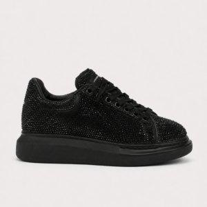Tenis Alexander McQueen Oversized Crystal Black